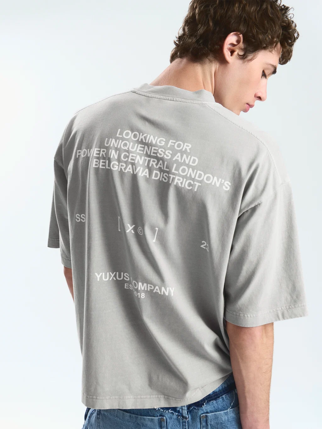 Camiseta Yuxus Ash Belgrave gris para hombre