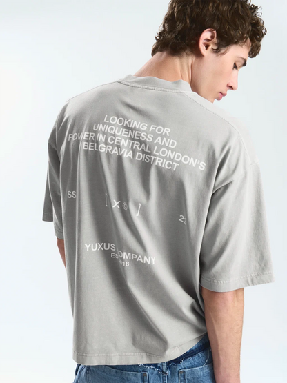 Camiseta Yuxus Ash Belgrave gris para hombre