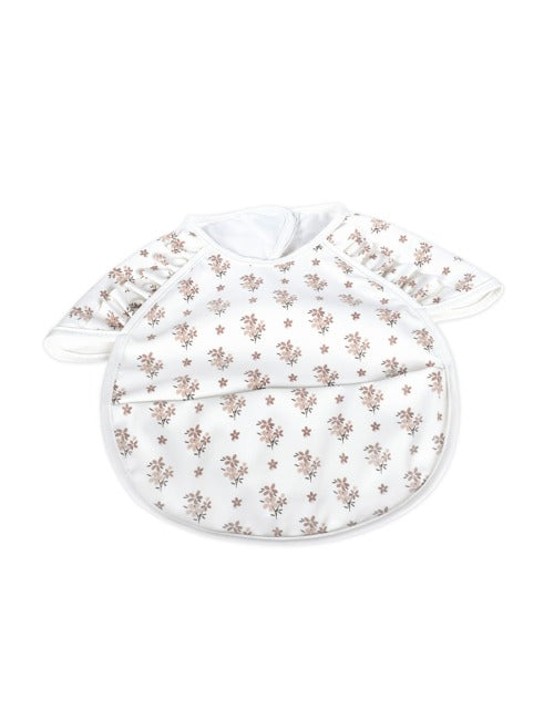 Para Comer Walking Mum Babero Con Depósito Botton Flores beige para bebe