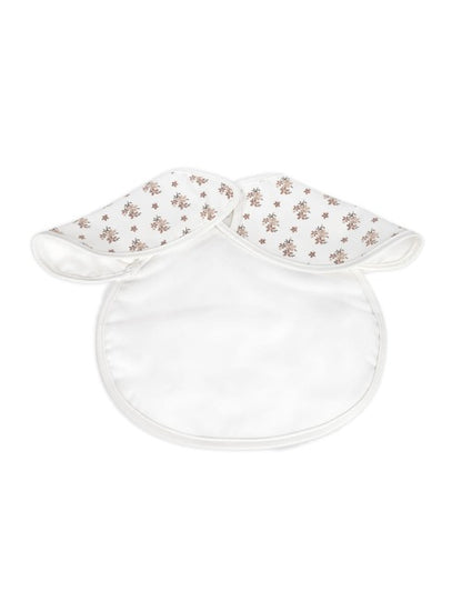 Para Comer Walking Mum Babero Con Depósito Botton Flores beige para bebe