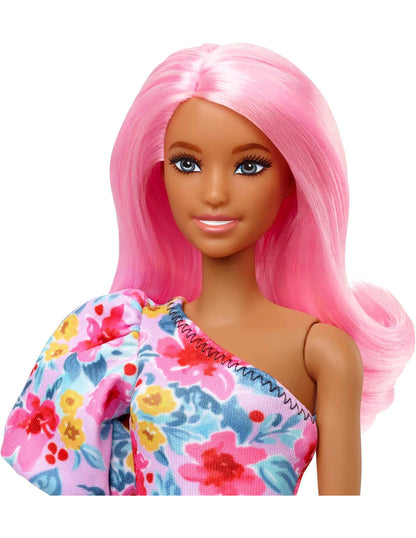 Muñecas Y Peluches Valuvi Barbie Fashionista Vestido Floral Un Hom multicolor para niños
