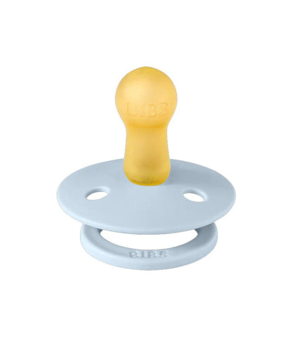 Lactancia Bibs Pack 2 Chupetes Colour Natural Rubber  White Baby Blue azul para bebe