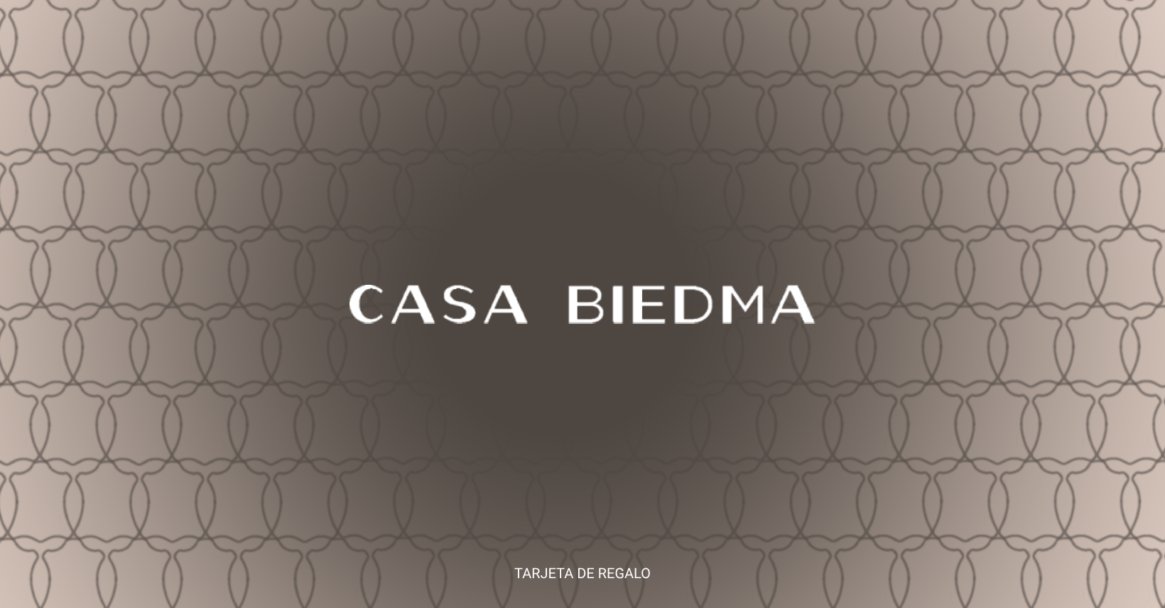 Tarjeta de regalo casa Biedma