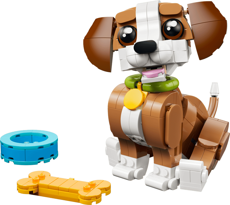 Construcciones Y Puzzles Lego Simpáticos Animales: Cachorro Juguetón multicolor para niños