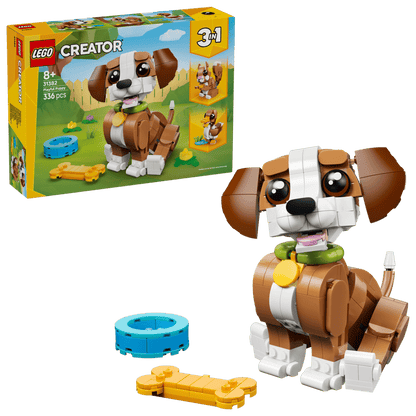 Construcciones Y Puzzles Lego Simpáticos Animales: Cachorro Juguetón multicolor para niños