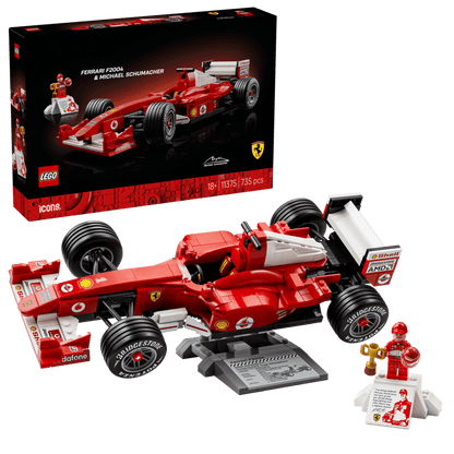 Construcciones Y Puzzles Lego Lego Icons - Ferrari F2004 & Michael Schumacher multicolor para niños