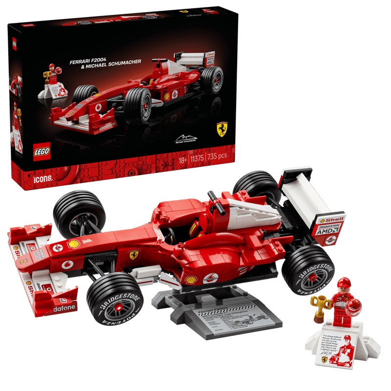 Construcciones Y Puzzles Lego Lego Icons - Ferrari F2004 & Michael Schumacher multicolor para niños