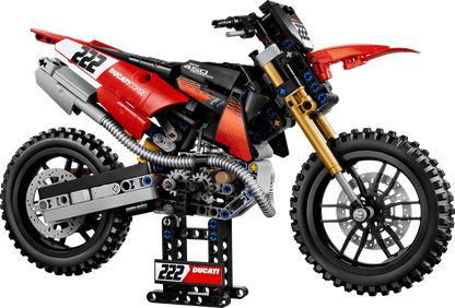 Construcciones Y Puzzles Lego Moto Ducati Desmo450 Mx Factory rojo para niños