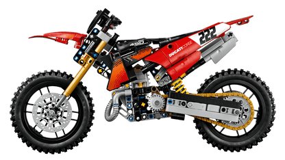 Construcciones Y Puzzles Lego Moto Ducati Desmo450 Mx Factory rojo para niños