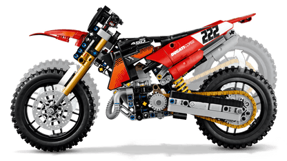 Construcciones Y Puzzles Lego Moto Ducati Desmo450 Mx Factory rojo para niños