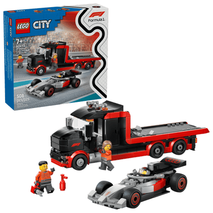 Construcciones Y Puzzles Lego Camión De Exposición De F1 Con Coche De multicolor para niños