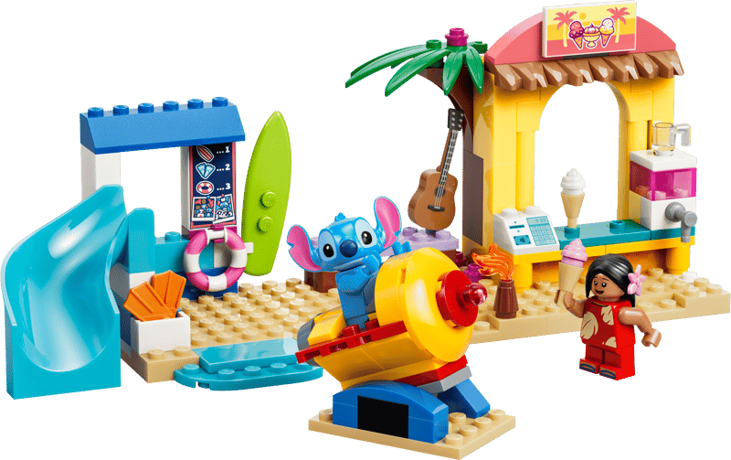 Construcciones Y Puzzles Lego Lego Disney Stitch - Diversión En La Playa Con Lilo multicolor para niños