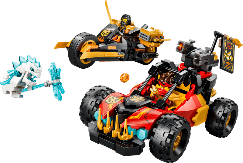 Construcciones Y Puzzles Lego Lego Ninjago - Vehículos Combinables De Kai Y Cole multicolor para niños