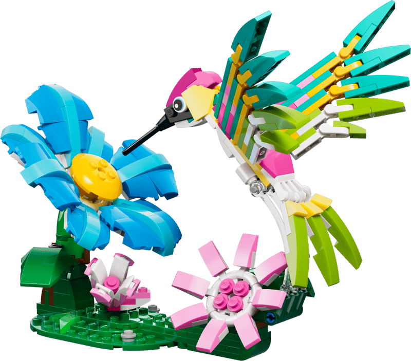 Construcciones Y Puzzles Lego Fauna Salvaje: Colibrí De Colores multicolor para niños