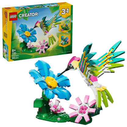 Construcciones Y Puzzles Lego Fauna Salvaje: Colibrí De Colores multicolor para niños