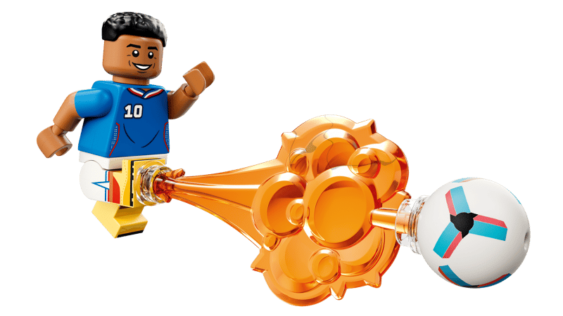 Construcciones Y Puzzles Lego Kylian Mbappé: Fenómenos Del Fútbol multicolor para niños