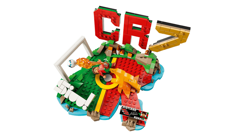 Construcciones Y Puzzles Lego Cristiano Ronaldo: Fenómenos Del Fútbol multicolor para niños