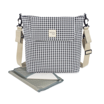 Paseo Walking Mum Bolso Canastilla I Love Vichy Negro negro para bebe