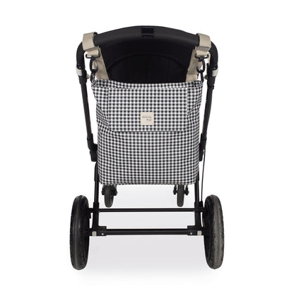Paseo Walking Mum Bolso Canastilla I Love Vichy Negro negro para bebe