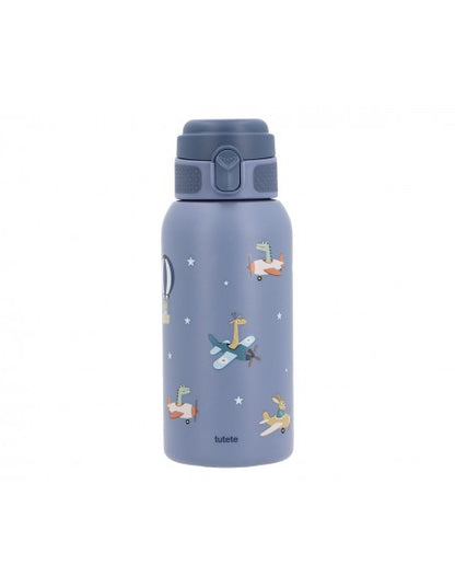 Para Comer Tutete Botella De Acero Con Pajita  Planes azul para niños
