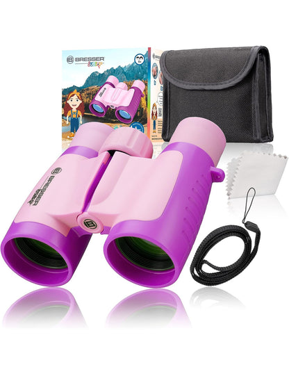 Aire Libre Toy Planet Bresser Junior - Prismáticos Niños Con 3 Aumentos rosa para niños