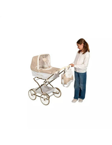 Muñecas Y Peluches Muñecas Arias Coche Capota Reborn Paris Con Bolso beige para niños
