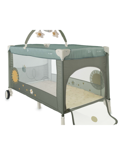 En Casa Jané Cuna One Level Botanic verde para bebe
