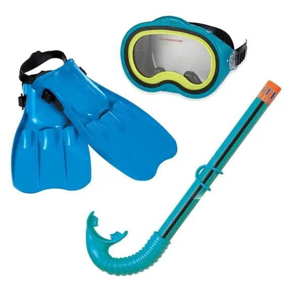 Aire Libre Intex Set De Buceo Master Class - Aletas+Gafas+Tubo azul para niños