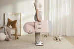 En Casa Babybjorn Hamaca Bliss Tejido Woven Chasis Gris Claro Light Pink Tejido Melange rosa para bebe