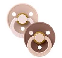 Lactancia Bibs 2 Chupetes Bibs Studio Colour Fusion Round Blush/Woodchuck Mix rosa para bebe
