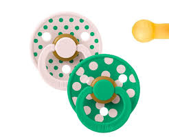 Lactancia Bibs 2 Chupetes Bibs Colour Round Polka Petal-Cactus 6-18 Meses multicolor para bebe