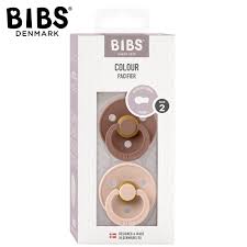 Lactancia Bibs 2 Chupetes Bibs Colour Round Blush-Woodchuck multicolor para bebe
