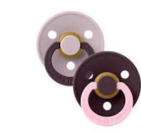 Lactancia Bibs Pack 2 Chupetes Bibs Studio Colour Fusion Round Dusty Lilac Plum Mix lila para bebe