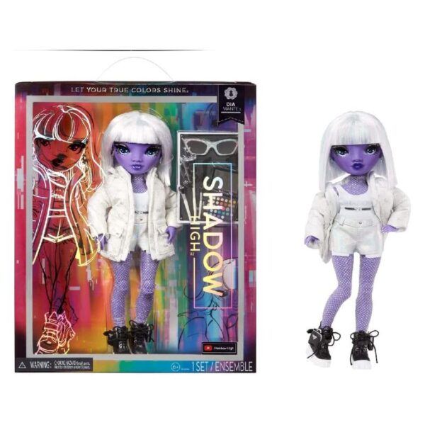 Muñecas Y Peluches Valuvi Shadow High Serie 2 Dia Mante (Purple) morado para niños