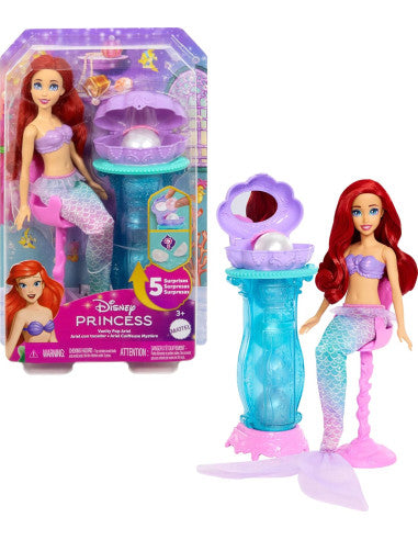 Muñecas Y Peluches Mattel Games Disney Princess Ariel Con Tocador Desplegable multicolor para niños