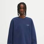 Sudadera Carhartt Script Embroidery Sweat azul para hombre