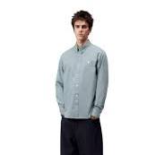 Camisas Carhartt L/S Madison Shirt azul para hombre