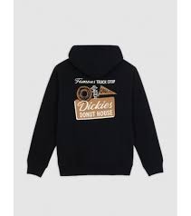 Sudadera Dickies Donut House Hoodie negro para hombre