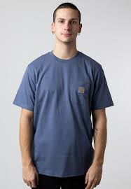 Camiseta Carhartt Pocket T Shirt azul para hombre