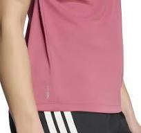 Camiseta Adidas Run Ess Tee W rosa para mujer
