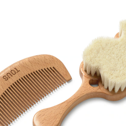 Baño Tous Set De Cepilllo Peine Tous Baby Madera De Haya  Natural multicolor para bebe