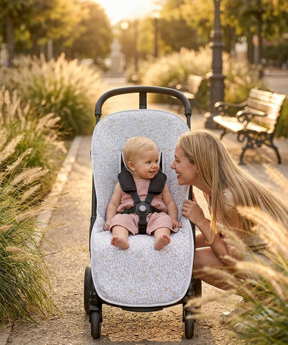Paseo Uzturre Colchoneta Silla Universal Reversible Marga Rosa multicolor para bebe