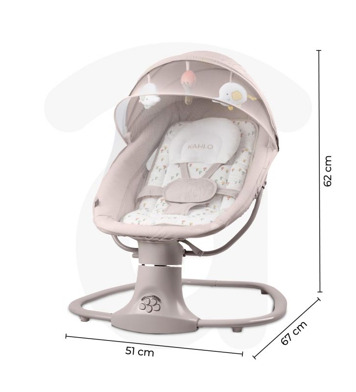 En Casa Asalvo Hamaca Musical Evolutiva Kahlo Trees beige para bebe