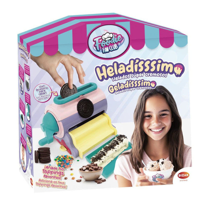 Juegos De Mesa Bizak Foodie Fan Club - Heladísssimo,Máquina De Hacer Helados multicolor para niños