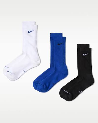 Calcetines Nike Ed Elvd Crw 3P multicolor para unisex