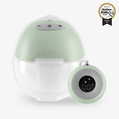 Lactancia Kikka Boo Extractor De Leche Eléctrico Portátilcon Control Remoto Iris verde para bebe