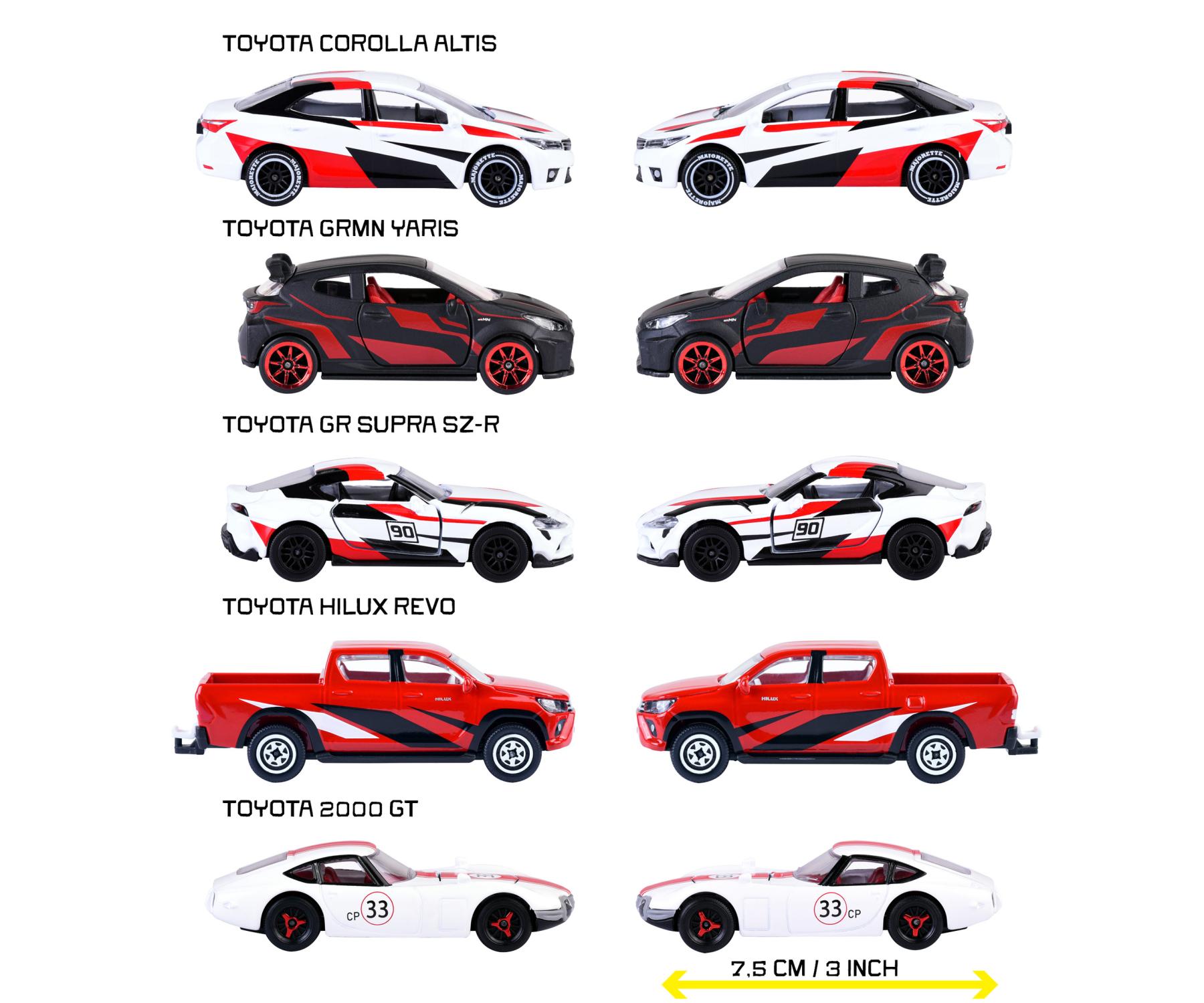 Vehículos Y Radiocontrol Simba Majorette Toyota Racing Giftpack 5 varios colores para niños