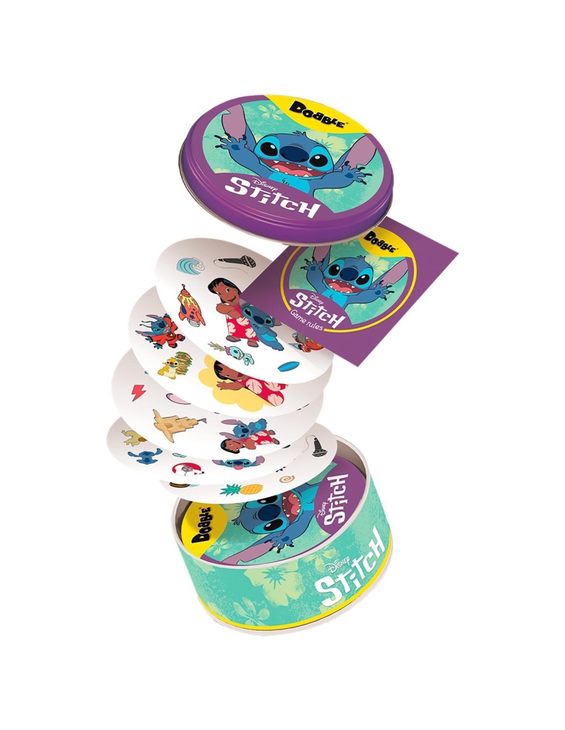 Juegos De Mesa Asmodee Juego De Cartas Dobble Disney Stitch multicolor para niños