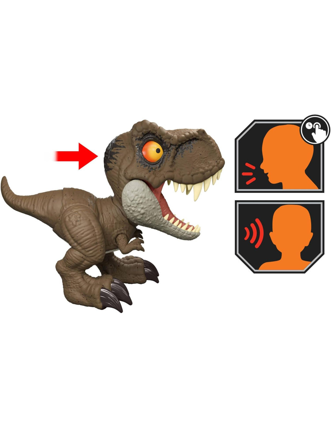 Figuras Y Minimundos Mattel Games Jurassic World Tyrannosaurus Rex multicolor para niños