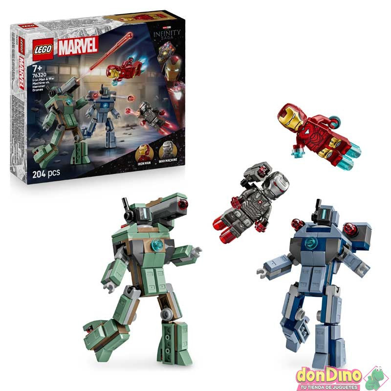 Construcciones Y Puzzles Lego Iron Man Y M Quina De Guerra multicolor para niños